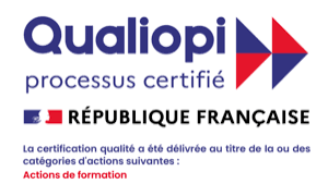 Certification Qualiopi — processus certifié, actions de formation. Ouvrir le certificat.